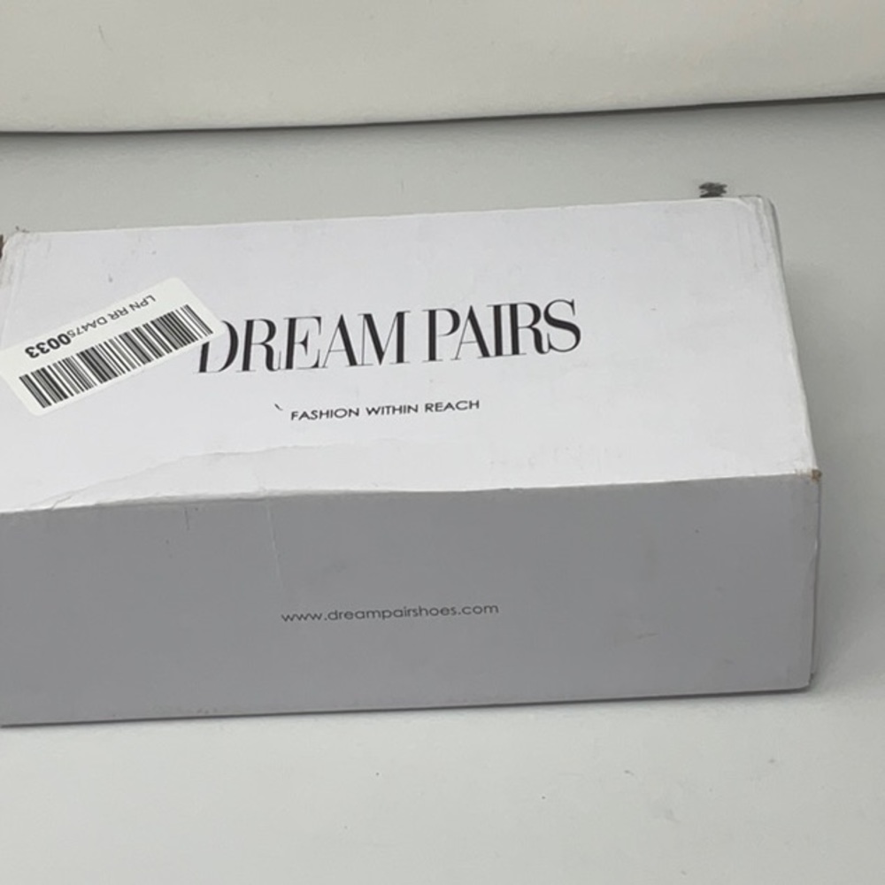 NIB women’s Dream Pairs peep toe black suede heeled shoes, size 9 - Picture 9 of 10